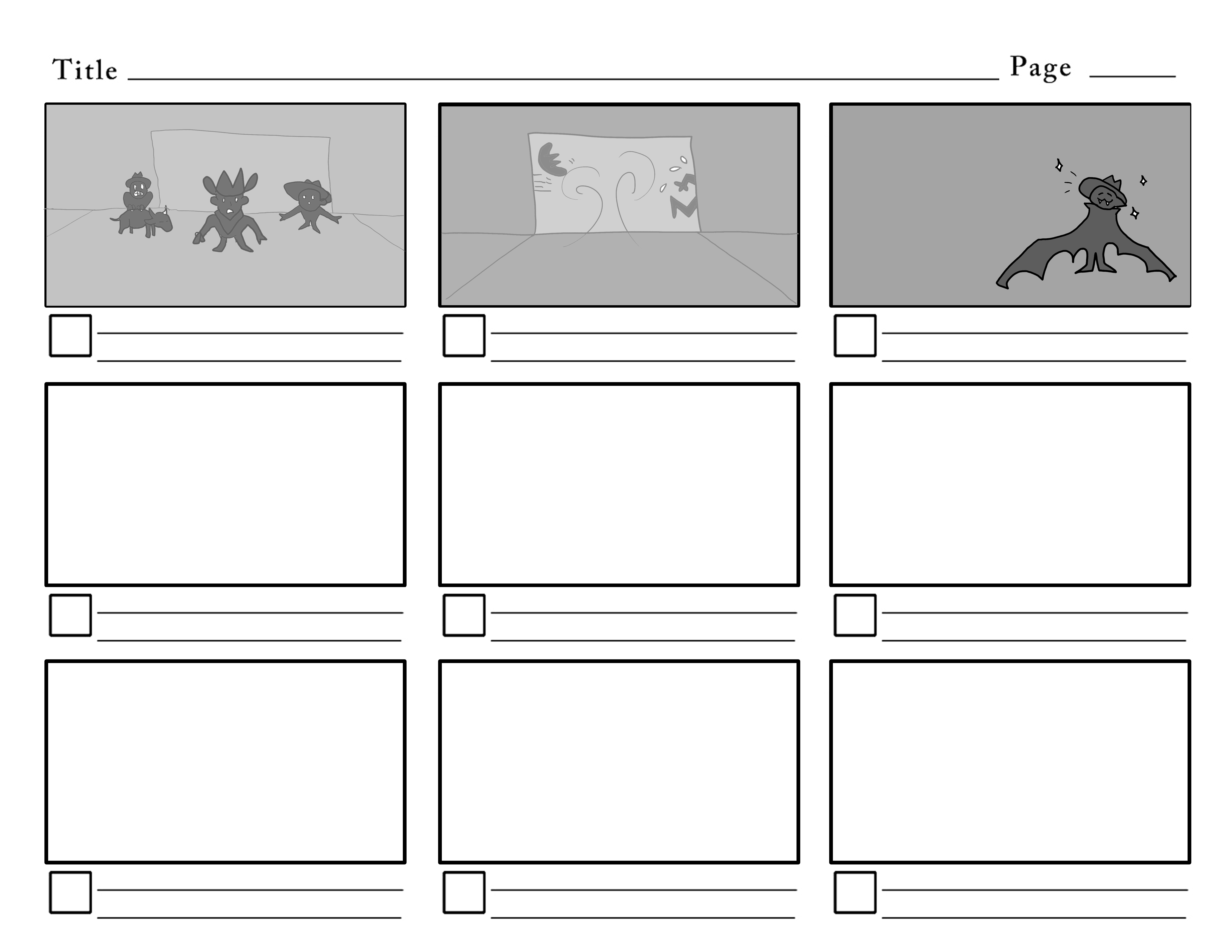 Vampire Cowboy - Script & Storyboard Final (Page 3) - Storyboard